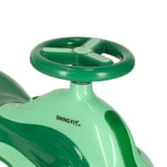 WOWO Otroški gravitačni skiro s svetlečimi kolesi zelen