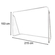 WOWO Otroški nogometni gol 2v1 s trening podlogo 215×153×76 cm