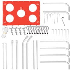 WOWO Otroški nogometni gol 2v1 s trening podlogo 215×153×76 cm