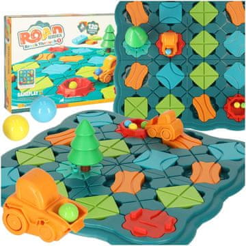 WOWO Kompaktna namizna logična igra Labirint ovirna proga z žogicami