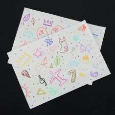 WOWO Akrilni flomastri za tekstil in površine vodoodporni set 48 barv