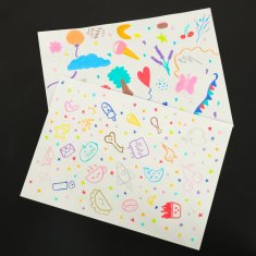 WOWO Akrilni flomastri za tekstil in površine vodoodporni set 24 barv