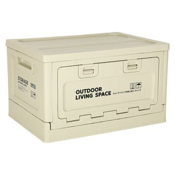 Ikonka Organizator za avto box zložljiv zaboj za prtljažnik 25l siv (5903039763111)