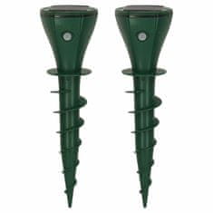 WOWO Solarni odganjalnik krtov in voluharjev set 2 kosov