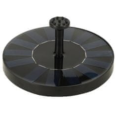 WOWO Solarna plavajoča fontana za ribnik z šobami 16 cm