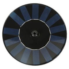 WOWO Solarna plavajoča fontana za ribnik z šobami 16 cm