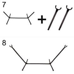 WOWO Vrtna viseča mreža s stojalom in prevleko 200 cm