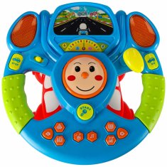 WOWO Interaktivni volan za otroke simulator vožnje z lučmi in projektorjem