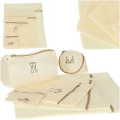 WOWO Mrežaste vrečke za pranje perila z zadrgo set 6 kosov