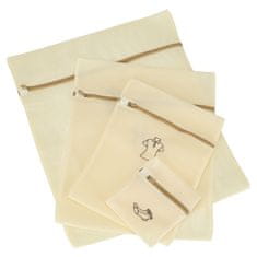 WOWO Mrežaste vrečke za pranje perila z zadrgo set 6 kosov