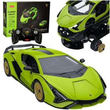 WOWO RC gradbeni set Lamborghini Sian superavto na daljinsko upravljanje za sestavljanje 2,4 GHz