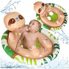 WOWO Otroški plavalni obroč s sedežem lenivec