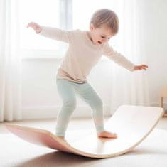 WOWO Montessori ravnotežna deska s filcem roza