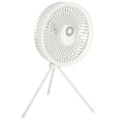 WOWO Namizni ventilator USB z daljincem in LED bel