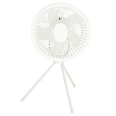 WOWO Namizni ventilator USB z daljincem in LED bel