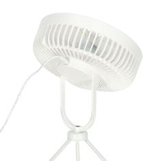 WOWO Namizni ventilator USB z daljincem in LED bel