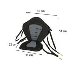 WOWO Sedež z naslonjalom za SUP desko in kajak s torbo