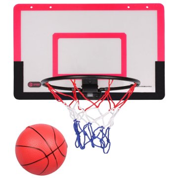 Merco Košarkarski koš Teamer z desko rdeč paket 1 kos