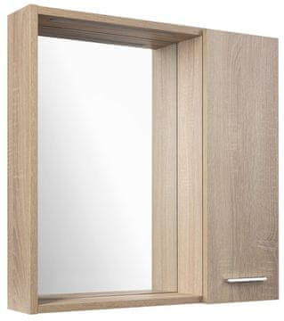 AQUALINE Galera ZOJA/KERAMIA LED Desna, Dub Platin, 60x60x14cm