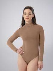 LEAFLETIC Ženski dolg Rokav Bodysuit z Gumbi, S