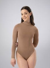 LEAFLETIC Ženski dolg Rokav Bodysuit z Gumbi, S