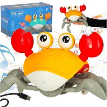 WOWO Interaktivni rak z zvokom rumen