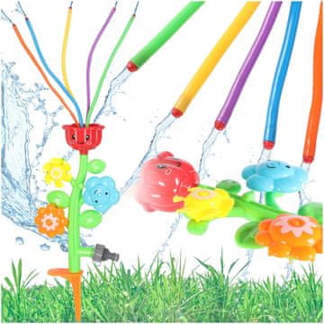 WOWO Otroški vodni razpršilec plešoča fontana cvet
