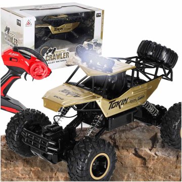 WOWO RC terenski avto 4x4 crawler s kovinsko karoserijo - zlat