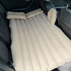 WOWO Napihljiv vzmetnik za avto za spanje s tlačilko - bež