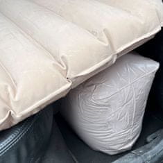 WOWO Napihljiv vzmetnik za avto za spanje s tlačilko - bež