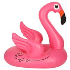 WOWO Otroški napihljiv plavalni obroč s sedežem - flamingo