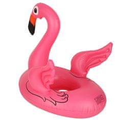 WOWO Otroški napihljiv plavalni obroč s sedežem - flamingo