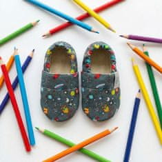 Copa cop Otroški tekstilni copati Barefoot - Space, 16.5