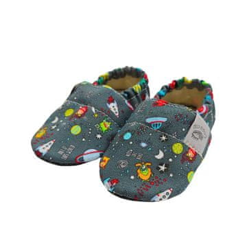 Copa cop Otroški tekstilni copati Barefoot - Space