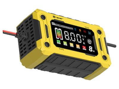 Zaslon in funkcije polnilnika Tracer