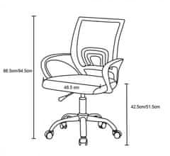 Fort Pisarniški stol CHEER II (črna)