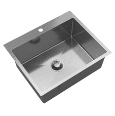 slomart Kuhinjsko pomivalno korito S6050, inox krom, 60 × 50 cm, 1 korito, nadpultna montaža