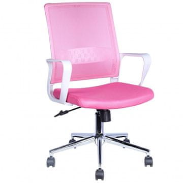 Fort Pisarniški stol LAURA pink (roza)