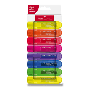 Faber-Castell Označevalnik Textliner 46 Neon - komplet 8 kosov