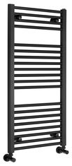 AQUALINE Elegantno Mat Črno Otopno Telo z Bočnim Priključkom 450x960mm