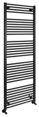 AQUALINE Eleganten črni mat radiator s stranskim priključkom 600x1680mm
