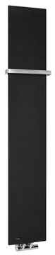 SAPHO SMARTELLA Črno Mat Ogrevalno Telo 250x1490mm - Eleganten in Učinkovit Dizajn