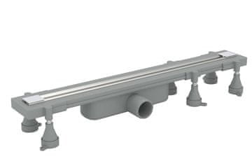 Omp Tea Podni Odtok SUMISURA z Nastavljivo Dolžino, Nerez, 450-1230 mm, Pretok 36 l/min