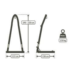 La Siesta Stojalo za viseče stole Amura Anthracite