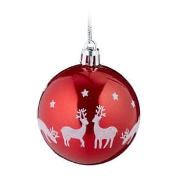 Northix Kroglice za božično drevo 103 kos, različne oblike, mat, sijoče, bleščeče, trpežna plastika