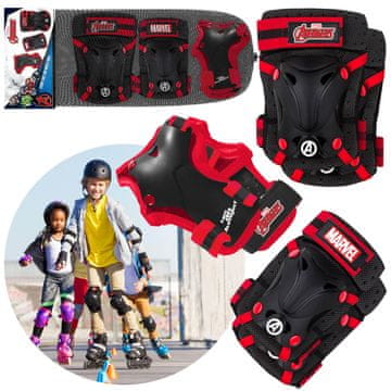 MARVEL COMICS MARVEL Avengers Zaščitna oprema za otroke na rolerjih, kolesih, skuterjih – komplet kolenskih, komolčnih in zapestnih ščitnikov