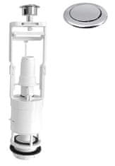 AQUALINE Kromiran WC ventil s STOP funkcijo za varčno splakovanje