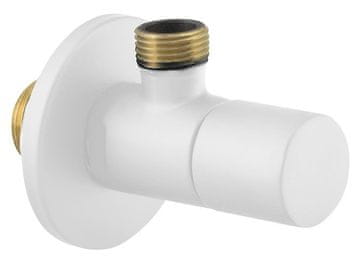SAPHO Kotni ventil za cevi, 1/2"x3/8", matirano belo, visoka kakovost