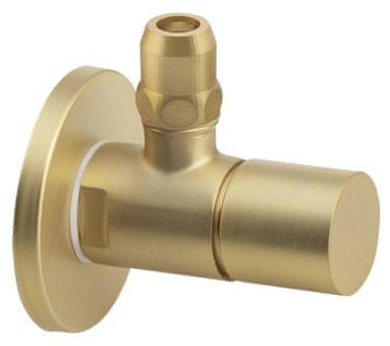 SAPHO Mat Ročno Kulatni Kotni Ventil, 1/2"x3/8", Zlato