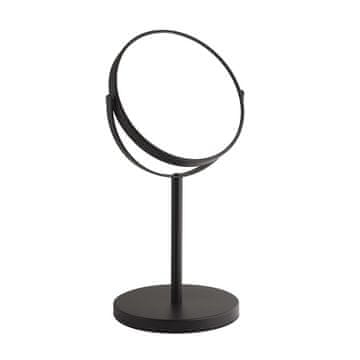 Gedy Elegantno Obojestransko Ogledalo ANNA, Črna Mat, Premer 163 mm